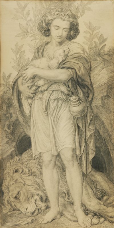Siostra Pomoc (ołówek na papierze) autorstwa Frederic James Shields