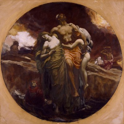 A morze wydało umarłych, którzy w nim byli autorstwa Frederic Leighton