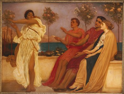 Grecka dziewczyna tańczy autorstwa Frederic Leighton