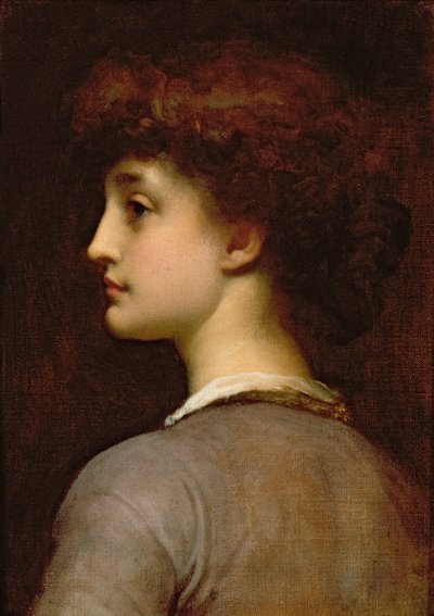 Portret młodej dziewczyny autorstwa Frederic Leighton