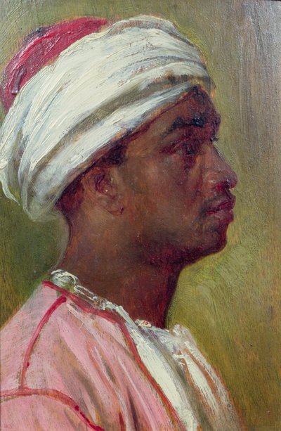 Studium nubijskiego młodzieńca (panel) autorstwa Frederic Leighton