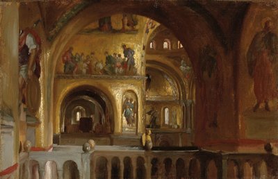 Wnętrze bazyliki św. Marka w Wenecji autorstwa Frederic Leighton