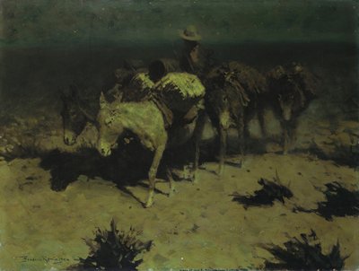 Pociąg stada, 1909 autorstwa Frederic Remington