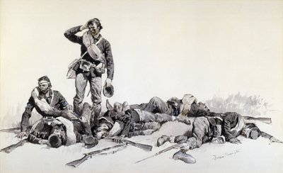 Po bitwie autorstwa Frederic Remington