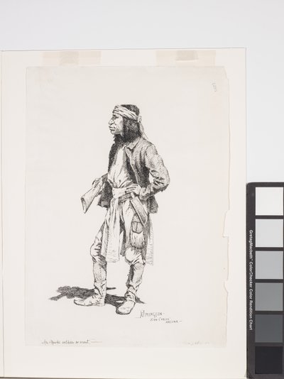 Żołnierz Apaczów lub zwiadowca autorstwa Frederic Remington