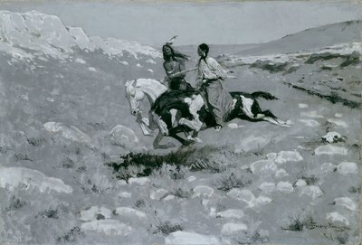 Ceremonia najszybszego konia autorstwa Frederic Remington