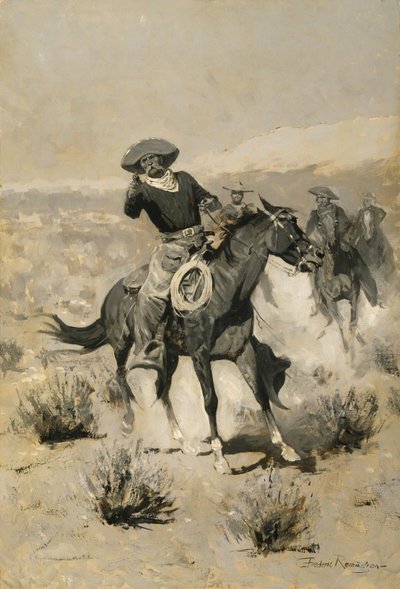 Days on the Range ("Ręce do góry!") autorstwa Frederic Remington