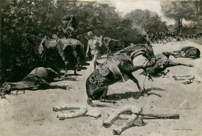 Jak konie zginęły za swój kraj pod Santiago autorstwa Frederic Remington