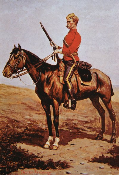 Północno-zachodnia policja konna Kanady autorstwa Frederic Remington