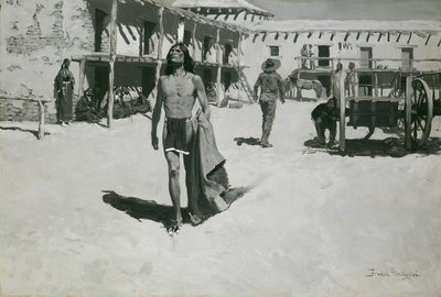 Za nietoperzem podążało tylko radosne spojrzenie autorstwa Frederic Remington