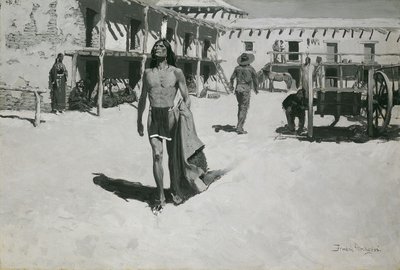 Nic tylko radosne spojrzenia podążały za nietoperzem autorstwa Frederic Remington