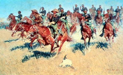 Na równinach południowych, 1907 autorstwa Frederic Remington