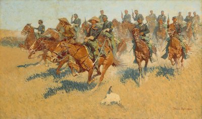 Na równinach południowych, 1907. autorstwa Frederic Remington