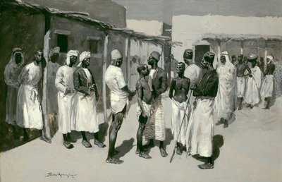 Targ niewolników autorstwa Frederic Remington
