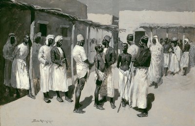 Rynek niewolników autorstwa Frederic Remington