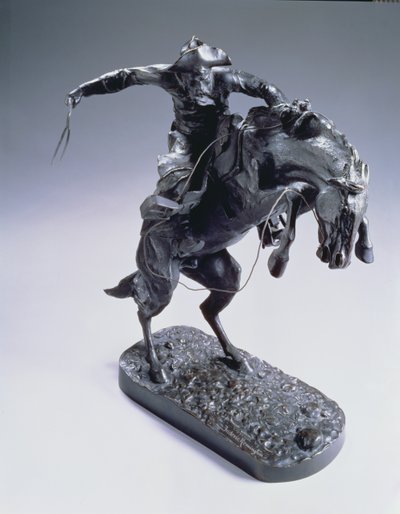Bronco Buster, 1889 (brąz z brązową patyną) autorstwa Frederic Remington