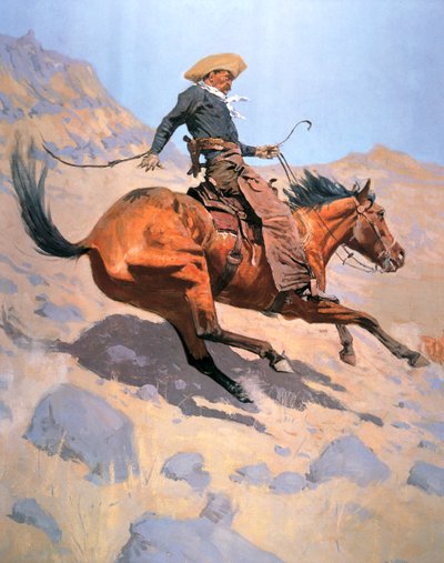 Kowboj (olej na płótnie) autorstwa Frederic Remington
