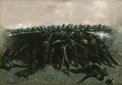 Plac Piechoty, ok. 1893 autorstwa Frederic Remington