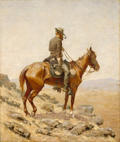 Punkt widokowy, 1887 autorstwa Frederic Remington