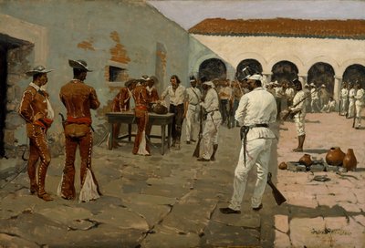 Ekspedycja Mier: Rysunek Czarnej Fasoli autorstwa Frederic Remington