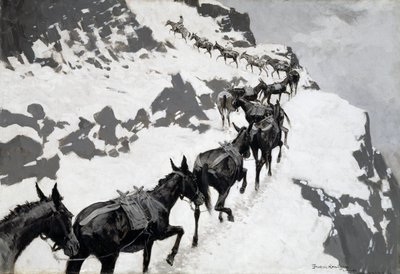 The Mule Pack autorstwa Frederic Remington