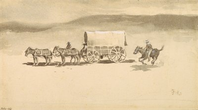 Bez tytułu (prać rysunek na papierze) autorstwa Frederic Remington
