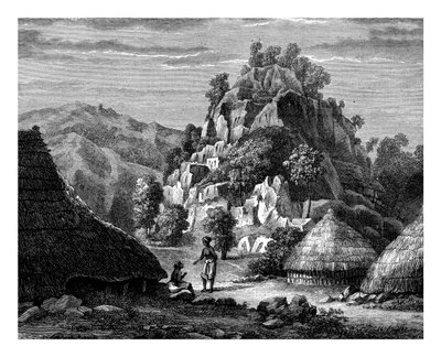 Krajobraz wyspy Timor, XIX wiek. autorstwa Frederic Sorrieu