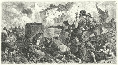 Obrona Saragossy przed Francuzami autorstwa Frederic Theodore (after) Lix