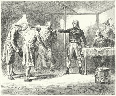 Napoleon odwołujący delegację wenecką po masakrach Francuzów w Wenecji i Weronie autorstwa Frederic Theodore (after) Lix