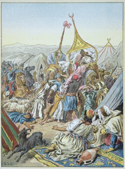 Smalę Abd-El-Kadera wykonano 16 maja autorstwa Frederic Theodore Lix
