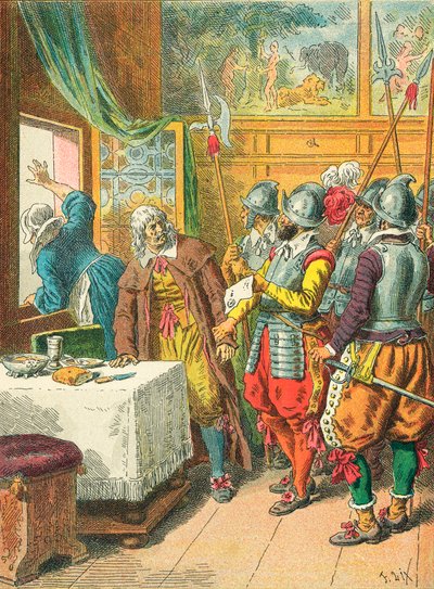 Aresztowanie w Brukseli autorstwa Frederic Theodore Lix