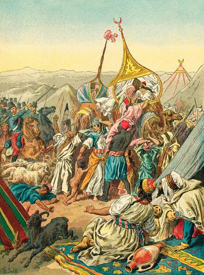 Zdobycie plemienia Abd El Kader autorstwa Frederic Theodore Lix