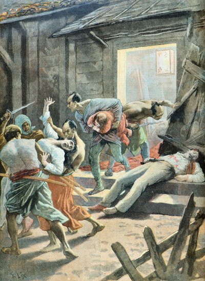 Zabójstwo Chailleta autorstwa Frederic Theodore Lix