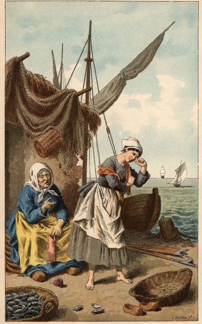 Popularna piosenka: „”Mussel fishing”” Ilustracja autorstwa Frederica Theodore