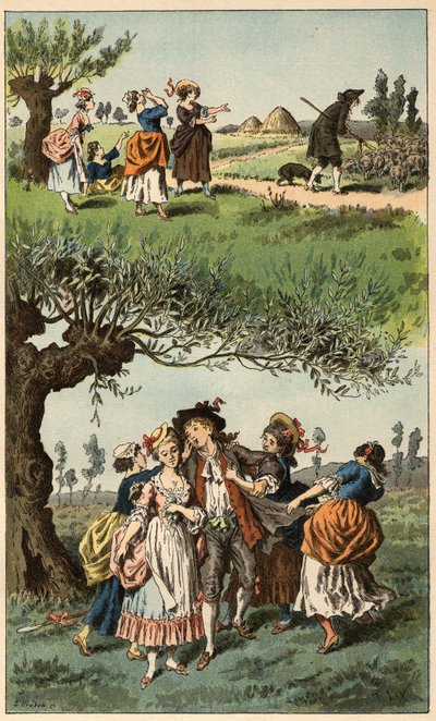 Popularna piosenka: „Byliśmy trzema dziewczynami”. Ilustracja Frederica Theodore