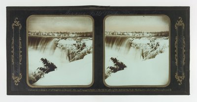 Zimowe widoki na wodospad Niagara, Table Rock, Kanada Side autorstwa Frederic and William Langenheim