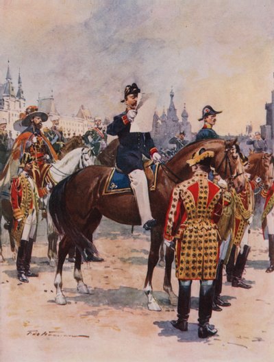 Heroldowie ogłaszający koronację cesarza autorstwa Frederic de Haenen