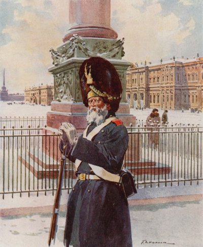 Jeden z grenadierów pałacowych autorstwa Frederic de Haenen