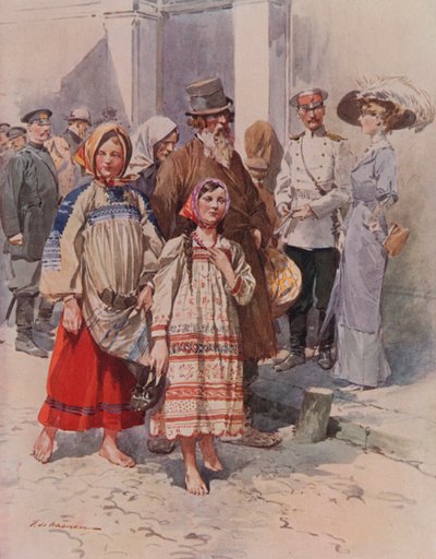 Chłopi odwiedzający Moskwę autorstwa Frederic de Haenen