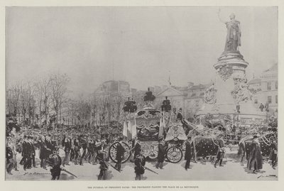 Pogrzeb prezydenta Faure, procesja przechodząca przez Place de la Republique autorstwa Frederic de Haenen