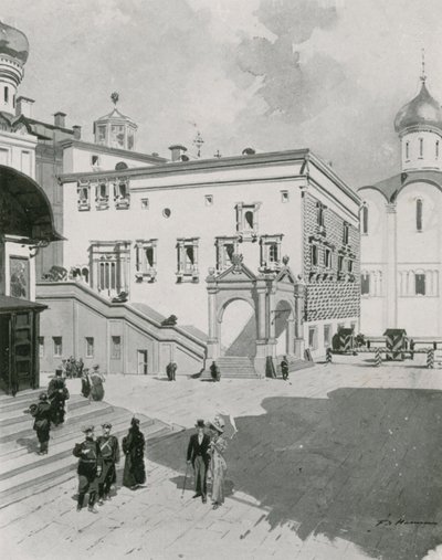 Czerwone (lub piękne) schody Kremla autorstwa Frederic de Haenen