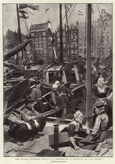 Królewskie wesela w Amsterdamie, wakacje w dokach autorstwa Frederic de Haenen