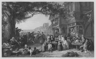 Święto Wiejskie, ze zdjęcia w Galerii Vernon (rycina) autorstwa Frederick (after) Goodall