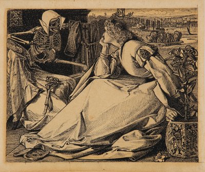 Aż do śmierci rysunek przygotowawczy do „Dobrych słów” autorstwa Frederick A. Sandys