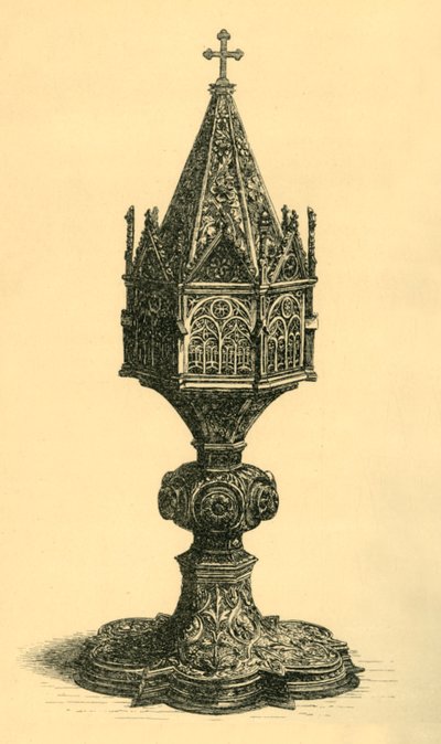 Monstrancja, ok. 1450, 1881 r. autorstwa Frederick Albert Slocombe