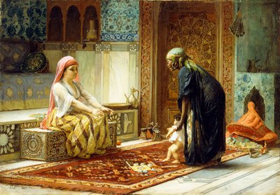 Pierwsze kroki, 1878 autorstwa Frederick Arthur Bridgman