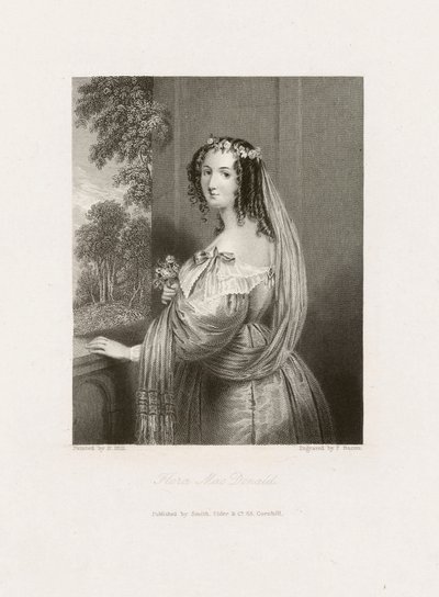 Flora MacDonald, ok. 1850 r. (druk) autorstwa Frederick Bacon