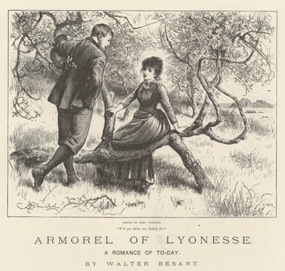 Armorel z Lyonesse, Romans współczesny, autorstwa Waltera Besanta autorstwa Frederick Barnard