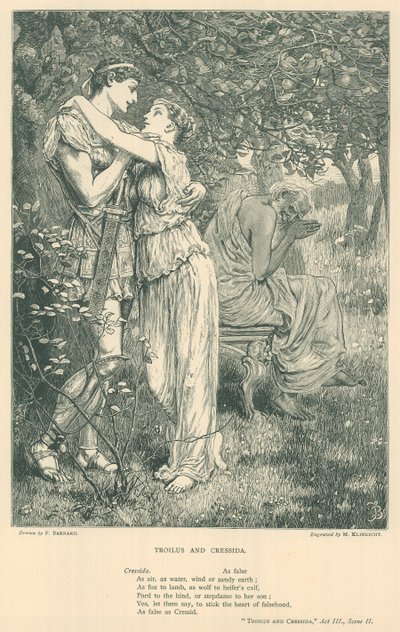 Ilustracja do Troilusa i Cressida autorstwa Frederick Barnard