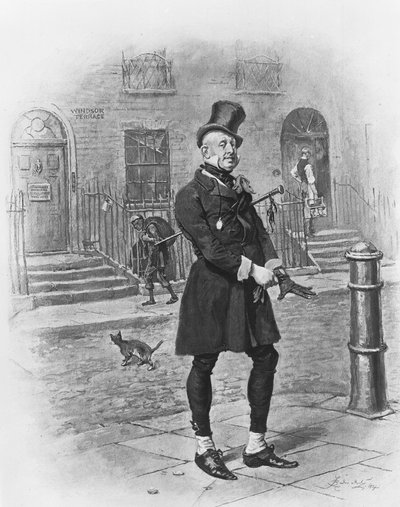 Pan Micawber, 1880 autorstwa Frederick Barnard
